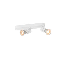 Wand- en plafondarmatuur PURI 2.0 BASIC ASYM rond, asymmetrisch GU10 IP20, wit dimbaar