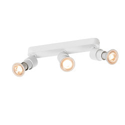 Wand- en plafondarmatuur PURI 2.0 BASIC LONG rond, lang GU10 IP20, wit dimbaar