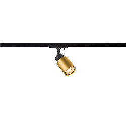 1-fase spot PURI 2.0 - TUBE cilindrisch, instelbaar GU10 IP20, goud, zwart dimbaar
