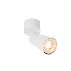 Wand- en plafondarmatuur PURI 2.0 - DOME GU10 IP20, wit dimbaar