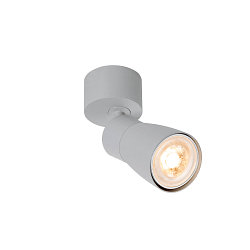 Wand- en plafondarmatuur PURI 2.0 - DOME GU10 IP20, grijs dimbaar