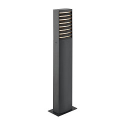 Staande armatuur voor buiten RASTERLYS POLE 70 hoekig, met Diffuser, Zeelucht bestendig, gebogen IP65, antraciet dimbaar