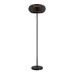 Zonne Vloerlamp ADEGAN IP65, zwart dimbaar