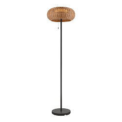 Zonne Vloerlamp ADEGAN IP65, bruin dimbaar