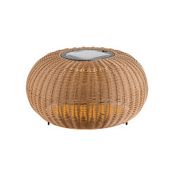 Zonne Vloerlamp ADEGAN FLAT IP65, bruin dimbaar