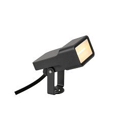 Armatuur met grondpen SYNA WIDE hoekig, kantelbaar IP65, zwart 