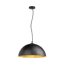 Pendelarmatuur FORCHINI 50 down, halfrond E27 IP20, zwart mat dimbaar