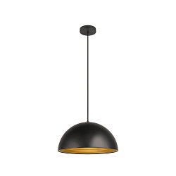 Pendelarmatuur FORCHINI M 40 down, halfrond E27 IP20, zwart mat dimbaar