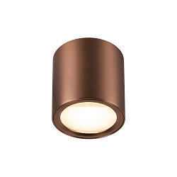 Plafondarmatuur OCULUS PHASE DTW rond, Dim-To-Warm, instelbaar, met lensoptiek IP20, koper dimbaar