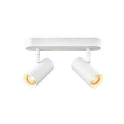 Wand- en plafondarmatuur NOBLO� DOUBLE PHASE 2-vlams, rond IP20, wit dimbaar