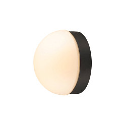 Wand- en plafondarmatuur CYFT DOME IP65, zwart dimbaar