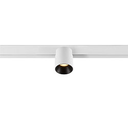 Spotlight op rail FIXT-IT! rond, opbouwversie, geschikt voor beeldschermwerkstations IP20, zwart, wit, gelakt dimbaar