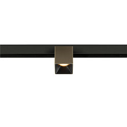 Spotlight op rail FIXT-IT! rond, opbouwversie, geschikt voor beeldschermwerkstations IP20, brons, zwart, gelakt dimbaar