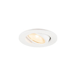 ceiling recessed luminaire NEW TRIA� 45 round, suitable for VDU workstation IP20, white, lacquered 