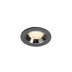 Plafondinbouwarmatuur NUMINOS® XS geschikt voor beeldschermwerkstations IP20, zwart dimbaar