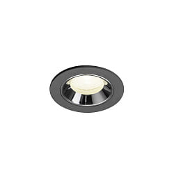 Plafondinbouwarmatuur NUMINOS® XS geschikt voor beeldschermwerkstations IP20, zwart dimbaar