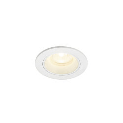Plafondinbouwarmatuur NUMINOS® XS rond, geschikt voor beeldschermwerkstations IP20, wit, gelakt dimbaar