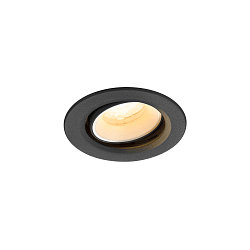 Plafondinbouwarmatuur NUMINOS® MOVE XS rond, geschikt voor beeldschermwerkstations IP20, zwart, wit, gelakt dimbaar