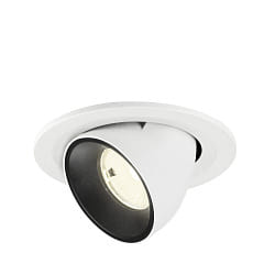Inbouwspot NUMINOS� GIMBLE S draaibaar, geschikt voor beeldschermwerkstations IP20, zwart, wit dimbaar