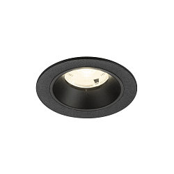 Plafondinbouwarmatuur NUMINOS® S rond, geschikt voor beeldschermwerkstations IP20, zwart, gelakt dimbaar