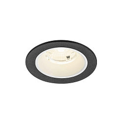 Plafondinbouwarmatuur NUMINOS® S rond, geschikt voor beeldschermwerkstations IP20, zwart, wit, gelakt dimbaar