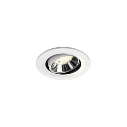 Plafondinbouwarmatuur NUMINOS� MOVE S draaibaar, geschikt voor beeldschermwerkstations IP20, chroom, wit dimbaar