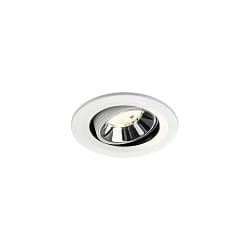 Plafondinbouwarmatuur NUMINOS� MOVE S draaibaar, geschikt voor beeldschermwerkstations IP20, chroom, wit dimbaar