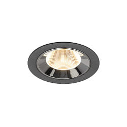 ceiling recessed luminaire NUMINOS® M suitable for VDU workstation IP20, chrome, black dimmable