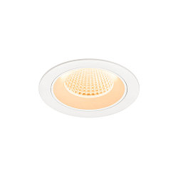 Plafondinbouwarmatuur NUMINOS® M rond, geschikt voor beeldschermwerkstations IP20, wit, gelakt dimbaar
