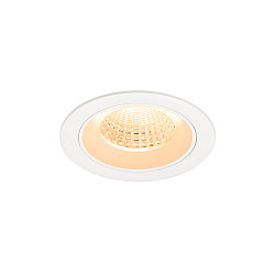 ceiling recessed luminaire NUMINOS® M round, suitable for VDU workstation IP20, white, lacquered dimmable