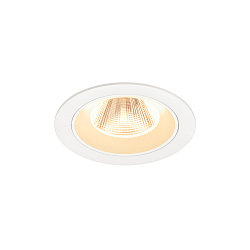 Plafondinbouwarmatuur NUMINOS® M rond, geschikt voor beeldschermwerkstations IP20, wit, gelakt dimbaar