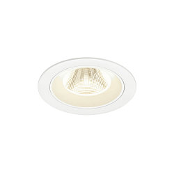 ceiling recessed luminaire NUMINOS® M round, suitable for VDU workstation IP20, white, lacquered dimmable