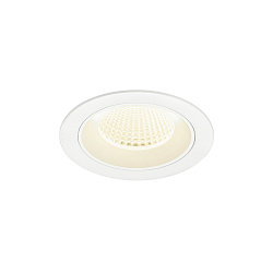 ceiling recessed luminaire NUMINOS® M round, suitable for VDU workstation IP20, white, lacquered dimmable