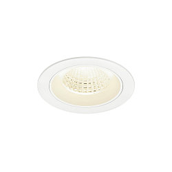 ceiling recessed luminaire NUMINOS® M round, suitable for VDU workstation IP20, white, lacquered dimmable