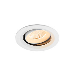 Plafondinbouwarmatuur NUMINOS® MOVE M rond, geschikt voor beeldschermwerkstations IP20, wit, gelakt dimbaar