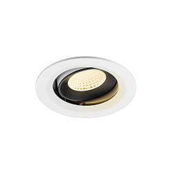 Plafondinbouwarmatuur NUMINOS® MOVE M draaibaar, geschikt voor beeldschermwerkstations IP20, zwart, wit dimbaar