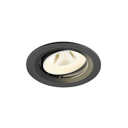 Plafondinbouwarmatuur NUMINOS® MOVE M rond, geschikt voor beeldschermwerkstations IP20, zwart, wit, gelakt dimbaar