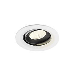 ceiling recessed luminaire NUMINOS® MOVE M swivelling, suitable for VDU workstation IP20, black, white dimmable
