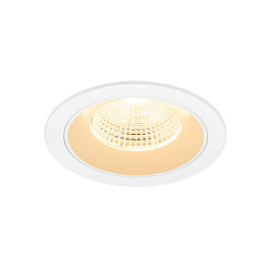 Plafondinbouwarmatuur NUMINOS® L rond, geschikt voor beeldschermwerkstations IP20, wit, gelakt dimbaar