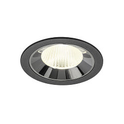 ceiling recessed luminaire NUMINOS® L suitable for VDU workstation IP20, chrome, black dimmable