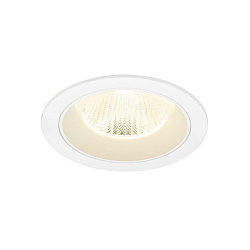 ceiling recessed luminaire NUMINOS® L round, suitable for VDU workstation IP20, white, lacquered dimmable