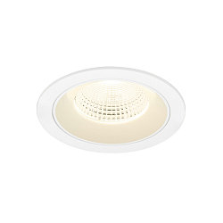Plafondinbouwarmatuur NUMINOS� L rond, geschikt voor beeldschermwerkstations IP20, wit, gelakt dimbaar