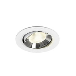 ceiling recessed luminaire NUMINOS® MOVE L swivelling, suitable for VDU workstation IP20, chrome, white dimmable