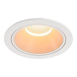 ceiling recessed luminaire NUMINOS® XL round, suitable for VDU workstation IP20, white, lacquered dimmable