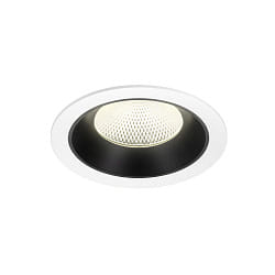 ceiling recessed luminaire NUMINOS® XL suitable for VDU workstation IP20, black, white dimmable