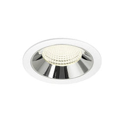 ceiling recessed luminaire NUMINOS® XL suitable for VDU workstation IP20, chrome, white dimmable
