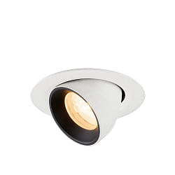Inbouwspot NUMINOS� GIMBLE XS draaibaar, geschikt voor beeldschermwerkstations IP20, zwart, wit dimbaar