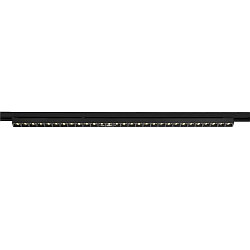 3-phase spot SIGHT EVO SINGLE square IP20, black, lacquered 