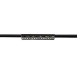 3-fase spot SIGHT EVO DOUBLE hoekig IP20, zwart, gelakt 