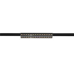 3-phase spot SIGHT EVO DOUBLE square IP20, black, lacquered dimmable